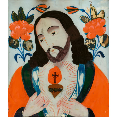 19. JH. ALPENL�NDISCH : Herz Jesu (DOBIASCHOFSKY AUKTIONEN AG)