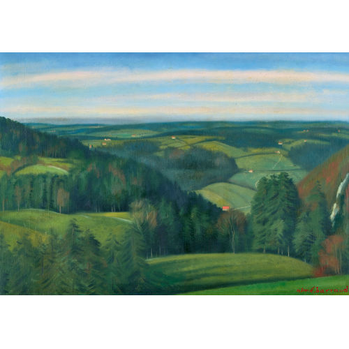 AIM VICTOR BARRAUD : Hgelige Sommerlandschaft (DOBIASCHOFSKY AUKTIONEN AG)