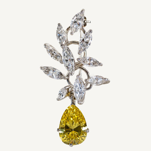 DIAMANT-BROSCHE : (DOBIASCHOFSKY AUKTIONEN AG)