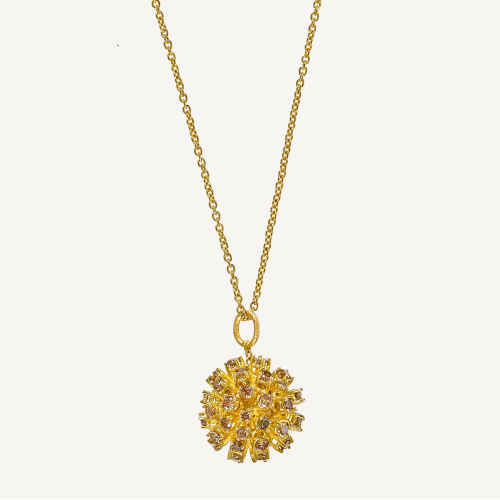 BRILLANT-ANH�NGER MIT KETTE : (DOBIASCHOFSKY AUKTIONEN AG)