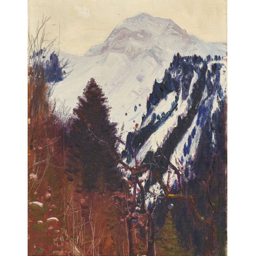 ALBERT HENRY JOHN GOS : Sp�therbstliche Berglandschaft (DOBIASCHOFSKY AUKTIONEN AG)