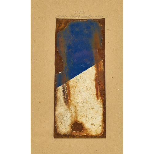 FRANZ EGGENSCHWILER : 'Schiefes Objekt und Schnee/da' (DOBIASCHOFSKY AUKTIONEN AG)