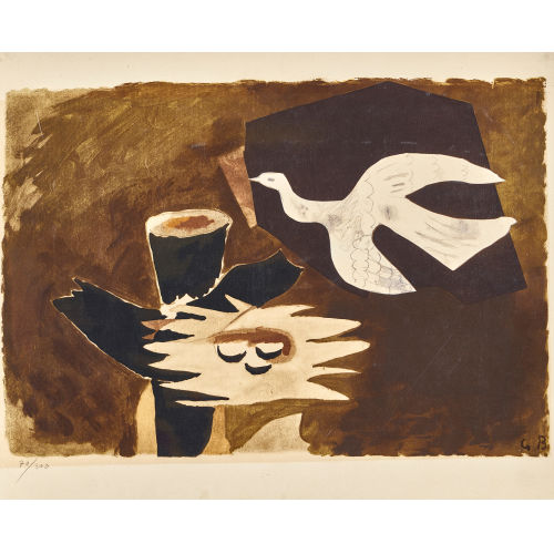 GEORGES BRAQUE : 'L'oiseau et son nid' (DOBIASCHOFSKY AUKTIONEN AG)