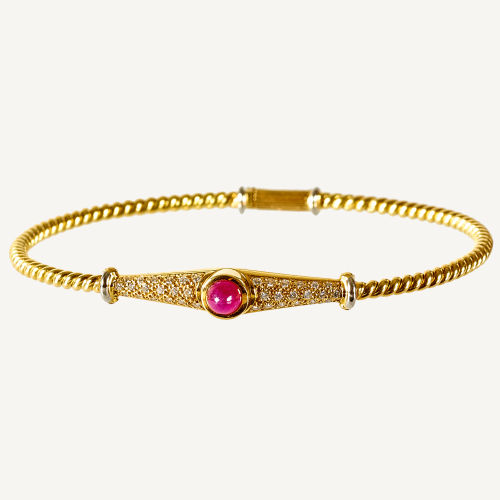 RUBIN-DIAMANT-BRACELET : (DOBIASCHOFSKY AUKTIONEN AG)