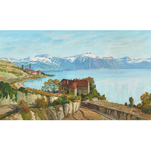 JOHANN EMIL (AUCH JEM) M�LLER : Ch�teau de Gl�rolles et St-Saphorin (DOBIASCHOFSKY AUKTIONEN AG)