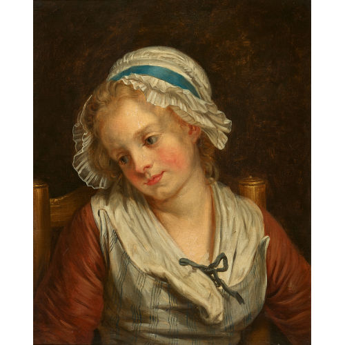JEAN BAPTISTE GREUZE : Jeune fille (DOBIASCHOFSKY AUKTIONEN AG)