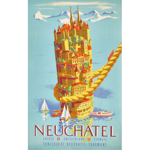 PIERRE-ALEXANDRE JUNOD : 'Neuch�tel' (DOBIASCHOFSKY AUKTIONEN AG)