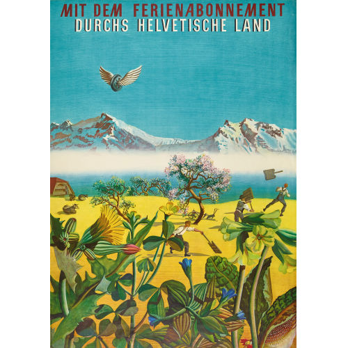 HANS ERNI : 'Mit dem Ferienabonnement durchs helvetische Land' (DOBIASCHOFSKY AUKTIONEN AG)