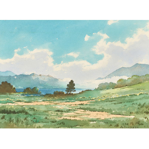 ARNOLD HANS BRGGER : Seelandschaft (DOBIASCHOFSKY AUKTIONEN AG)