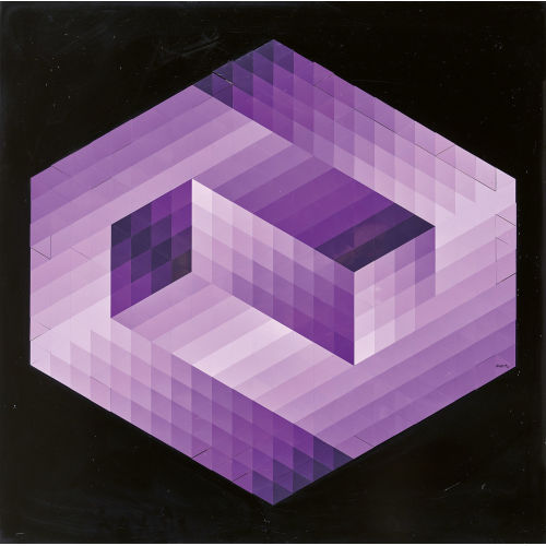 VICTOR VASARELY : 'Gestalt IV Violet' (DOBIASCHOFSKY AUKTIONEN AG)