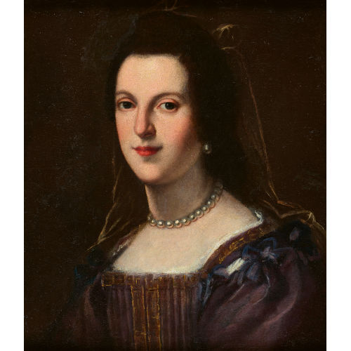 18./19. JH. FRANKREICH : Brustbildnis einer Dame mit Perlencollier (DOBIASCHOFSKY AUKTIONEN AG)