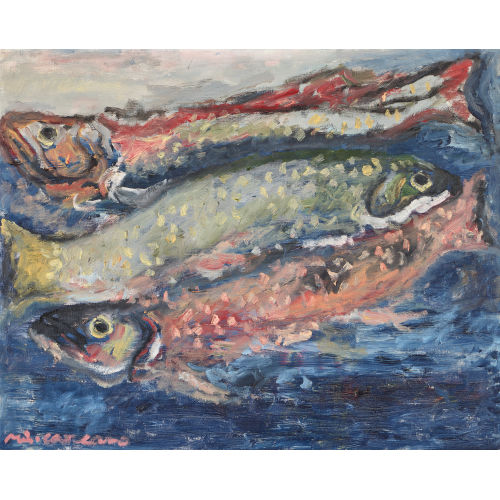 MIRO CARCANO : Stillleben mit drei Fischen (DOBIASCHOFSKY AUKTIONEN AG)