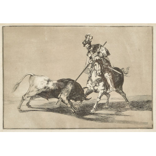 FRANCISCO JOS� DE GOYA Y LUCIENTES : 'El Cid Campeador lanceando otro Toro' (DOBIASCHOFSKY AUKTIONEN AG)