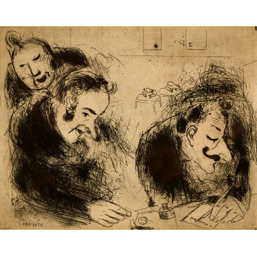 MARC CHAGALL : 'Le pot de vin' (DOBIASCHOFSKY AUKTIONEN AG)