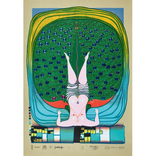 FRIEDENSREICH HUNDERTWASSER : 'Hommage  Schrder-Sonnenstern' (DOBIASCHOFSKY AUKTIONEN AG)