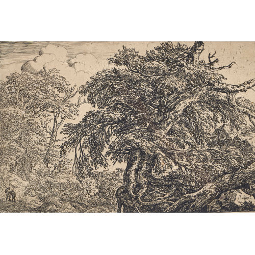 JACOB ISAACKSZ. VAN RUISDAEL : 'Die beiden Bauern mit Hund' (DOBIASCHOFSKY AUKTIONEN AG)