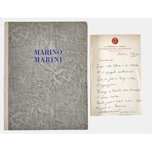 MARINO MARINI : Autograf (DOBIASCHOFSKY AUKTIONEN AG)