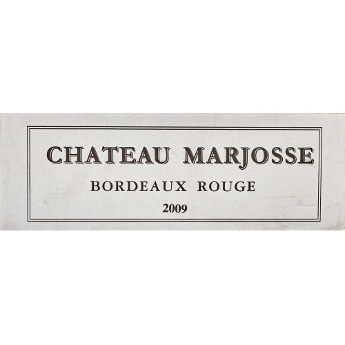 CH�TEAU MARJOSSE : Bordeaux, 2009 (DOBIASCHOFSKY AUKTIONEN AG)