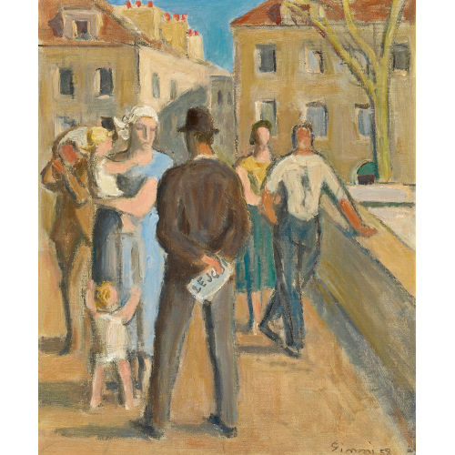 WILHELM GIMMI : 'Pont Marie, Paris' (DOBIASCHOFSKY AUKTIONEN AG)