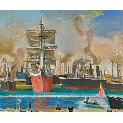 MAURICE BARRAUD : 'Le Port de Barcelone' (DOBIASCHOFSKY AUKTIONEN AG)