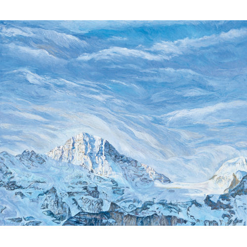 VALENTIN ROSCHACHER : 'Breithorn mit Wetterl�cke und Tschingelhorn' (DOBIASCHOFSKY AUKTIONEN AG)