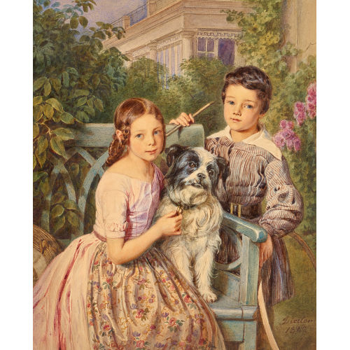 JOHANN FRIEDRICH DIETLER : Mina und Arthur Krafft (DOBIASCHOFSKY AUKTIONEN AG)