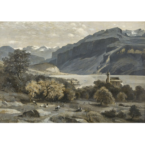 OTTO FR�LICHER : Blick auf den Brienzersee (DOBIASCHOFSKY AUKTIONEN AG)