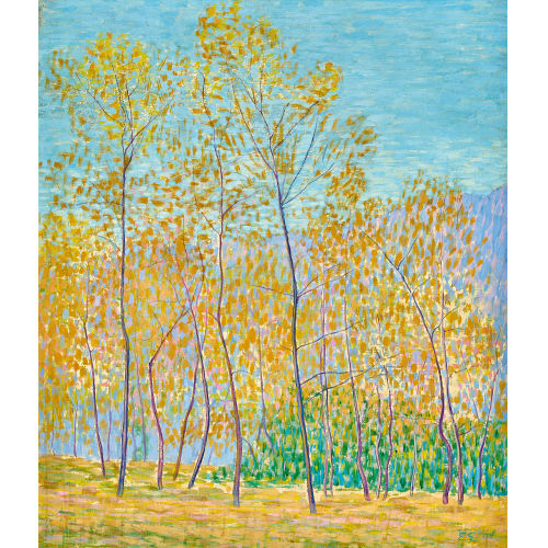 ERNST EGGER : Herbstlich gef�rbte B�ume (DOBIASCHOFSKY AUKTIONEN AG)