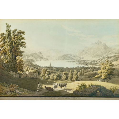 JOHANN JAKOB BIEDERMANN : 'Vue du Lac de Lucerne et de Kussnacht' (DOBIASCHOFSKY AUKTIONEN AG)