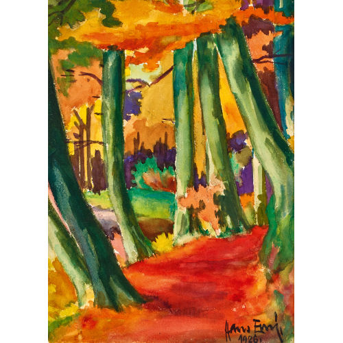HANS ERNI : Herbstlicher Wald (DOBIASCHOFSKY AUKTIONEN AG)