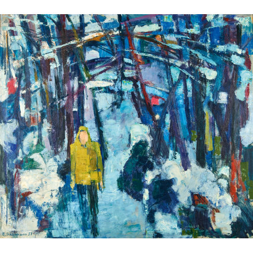ERNST BAUMANN : 'Winterlicher Wald' (DOBIASCHOFSKY AUKTIONEN AG)