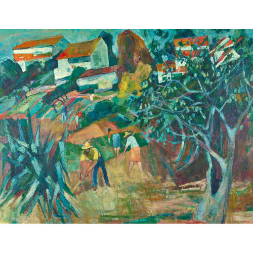 ERNST BAUMANN : 'Sommerlandschaft in Spanien' (DOBIASCHOFSKY AUKTIONEN AG)