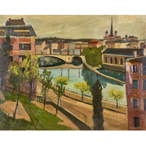 GEORGES BORGEAUD : 'Quai du Seujet, Gen�ve' (DOBIASCHOFSKY AUKTIONEN AG)