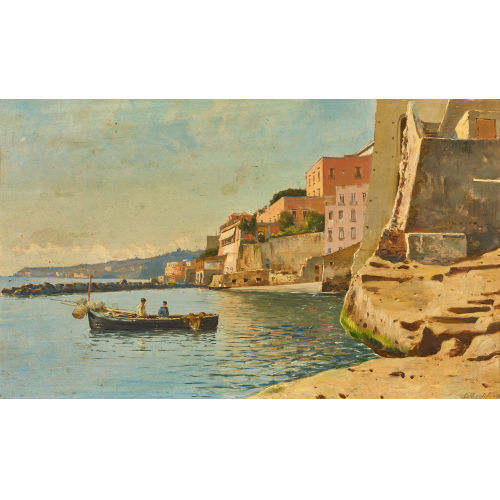 EDUARDO MONTEFORTE : Fischer im Hafen (DOBIASCHOFSKY AUKTIONEN AG)