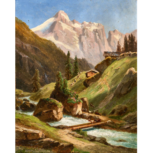 JAKOB JOSEPH ZELGER : Bergbach (DOBIASCHOFSKY AUKTIONEN AG)
