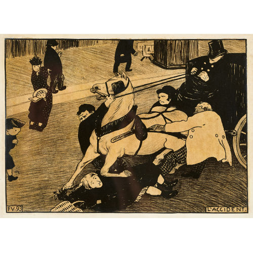 FLIX VALLOTTON : 'L'Accident' (DOBIASCHOFSKY AUKTIONEN AG)
