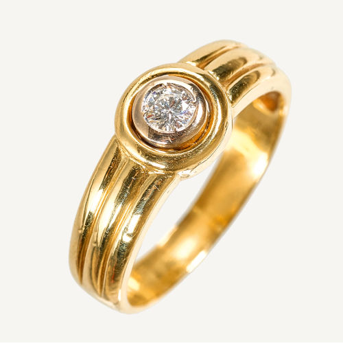 SOLITAIRE-RING : Christ, Winterthur (DOBIASCHOFSKY AUKTIONEN AG)