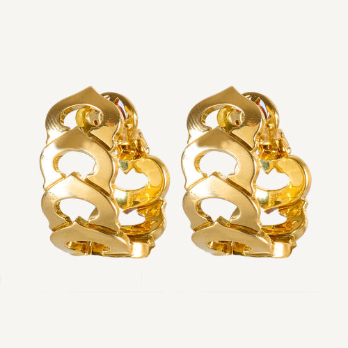 GOLD-OHRRINGE : Cartier 'C de Cartier', Paris (DOBIASCHOFSKY AUKTIONEN AG)