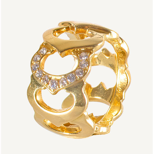BRILLANT-RING : Cartier 'C de Cartier', Paris (DOBIASCHOFSKY AUKTIONEN AG)