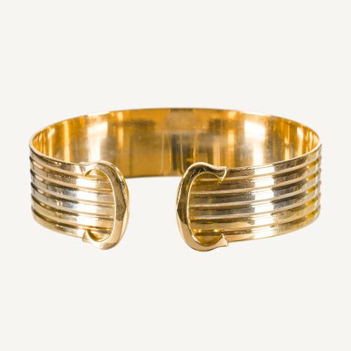 GOLD-ARMREIF : Cartier 'Double C', Paris (DOBIASCHOFSKY AUKTIONEN AG)