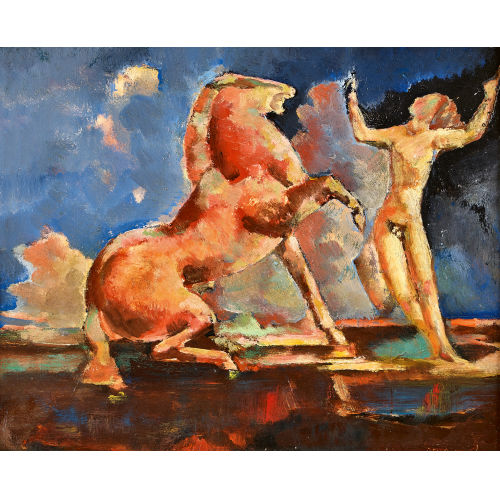 RODOLPHE TH�OPHILE BOSSHARD : 'La cavale' (DOBIASCHOFSKY AUKTIONEN AG)