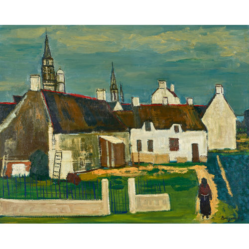 GEORGES BORGEAUD : 'Village Breton' (DOBIASCHOFSKY AUKTIONEN AG)