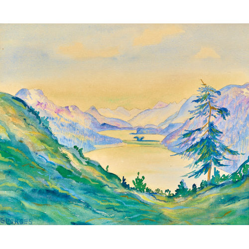 CLARA PORGES : Silvaplaner- und Silsersee (DOBIASCHOFSKY AUKTIONEN AG)