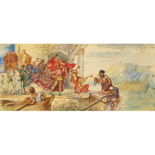 MIHLY VON (AUCH MICHAEL) ZICHY : Historische Szene (DOBIASCHOFSKY AUKTIONEN AG)