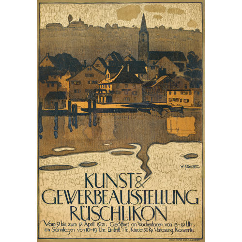 WILLY (EIGTL. WILHELM FRIEDRICH) BURGER : 'Kunst- & Gewerbeausstellung R�schlikon' (DOBIASCHOFSKY AUKTIONEN AG)