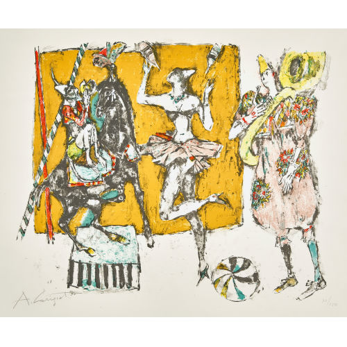 ALOIS CARIGIET : 'Zirkusszene' (DOBIASCHOFSKY AUKTIONEN AG)
