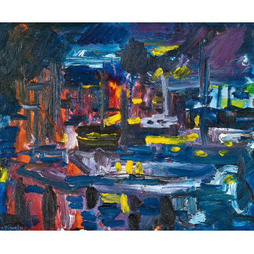 JEAN-LOUIS PIGUET : Nuit sur le port (DOBIASCHOFSKY AUKTIONEN AG)