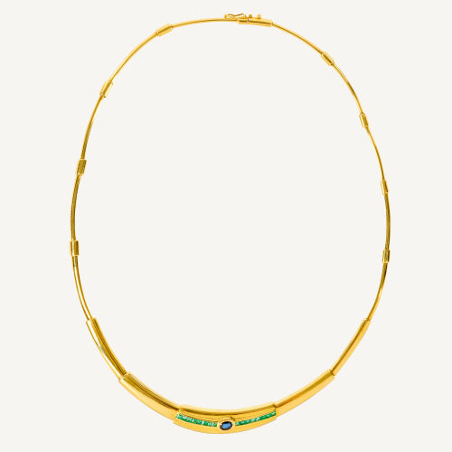 SAPHIR-SMARAGD-COLLIER : Bucherer, Luzern (DOBIASCHOFSKY AUKTIONEN AG)