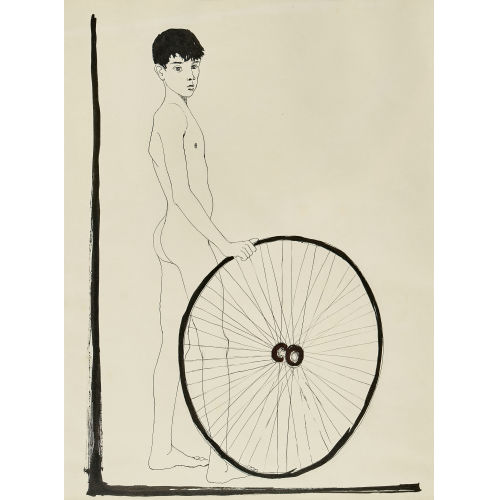 ERICH) RICCO (EIGTL. WASSMER : J�ngling mit Rad (DOBIASCHOFSKY AUKTIONEN AG)