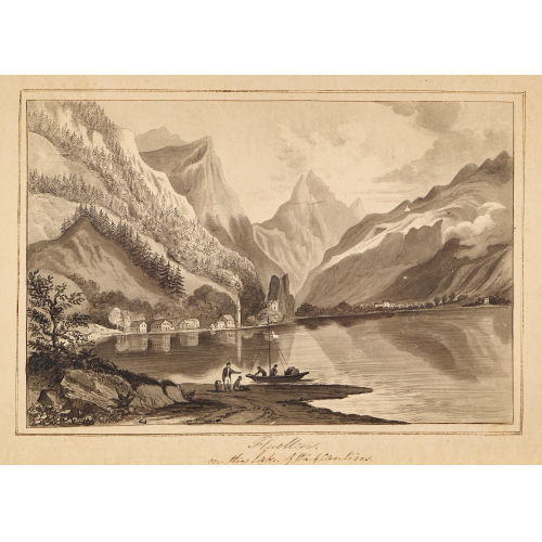 JAMES PATTISON COCKBURN : 'Fluellen on the lake of the 4 Cantons' (DOBIASCHOFSKY AUKTIONEN AG)
